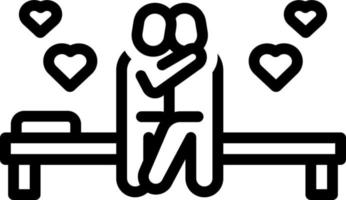 line icon for intimate vector