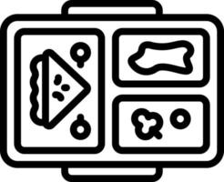 line icon for lunch vector