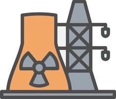 icono de vector de planta de energía