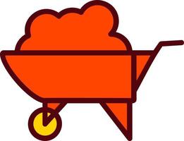 Wheelbarrow Vector Icon