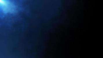 ciclo continuo superiore sinistra blu bagliore leggero Fumo nube video