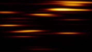 bucle abstracto animación de línea móvil roja naranja horizontal video