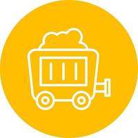 Mining Cart Vector Icon