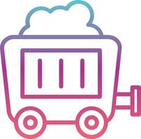 Mining Cart Vector Icon