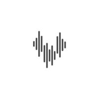 sound wave ilustration logo vector