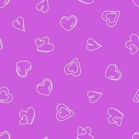 Seamless pattern of cute hearts, wallpaper background for Valentines day. Vector illustration, concept wedding, a celebration of love.