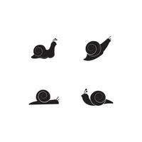 snail logo template vector