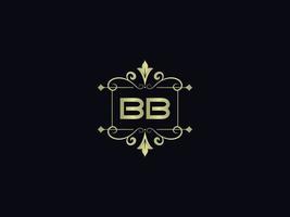 Letter Bb Logo Icon, Initial Bb Luxury Logo Letter Vector