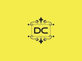 Colorful Dc Logo Icon, Minimalist Dc Luxury Letter Logo Stock vector