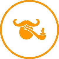 Pirate with Smoking Pipe Vector Icon