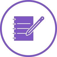 Notebook and Pen Vector Icon