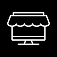 Beautiful Online shopping vector line icon