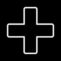 Beautiful Plus vector line icon