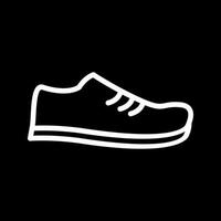 icono de línea de vector de zapato hermoso