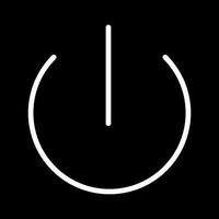 Beautiful Power button vector line icon