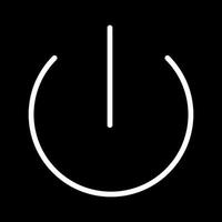 Beautiful Power button vector line icon