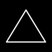 Beautiful Triangle vector line icon