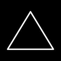 Beautiful Triangle vector line icon