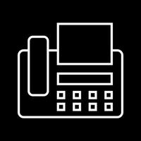 Beautiful Fax machine Vector line icon