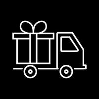 Beautiful Delivery gift vector line icon