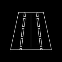 Beautiful Road vector line icon