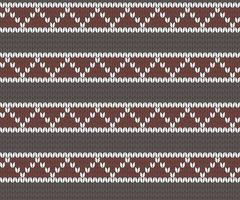 Knitted zigzag seamless pattern background vector illustration