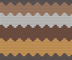Knitted zigzag seamless pattern background vector illustration