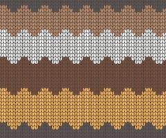 Knitted zigzag seamless pattern background vector illustration