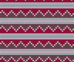 Knitted zigzag seamless pattern background vector illustration