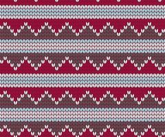 Knitted zigzag seamless pattern background vector illustration