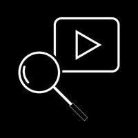Beautiful Youtube Search vector line icon