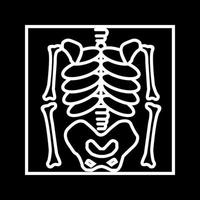 Beautiful skeleton vector line icon