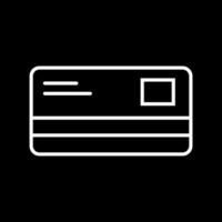 Beautiful ATM card vector line icon