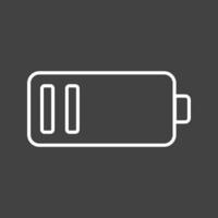 Beautiful Low Battery Line Vector Icon