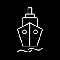 Beautiful Ship Vector line icon