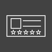 Beautiful Vip Card Line Vector Icon