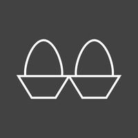 Beautiful Eggs Line Vector Icon