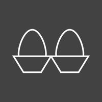 Beautiful Eggs Line Vector Icon