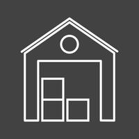 Beautiful Warehouse Line Vector Icon