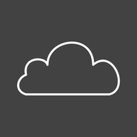Beautiful Cloud Line Vector Icon