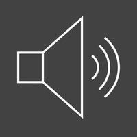 Beautiful Loud Speaker Line Vector Icon