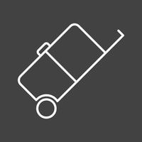 Beautiful Luggage Line Vector Icon