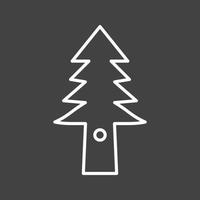 Beautiful Tree Line Vector Icon