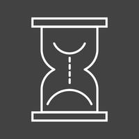 Beautiful Hourglass Line Vector Icon