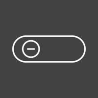 Beautiful Slide Button Line Vector Icon