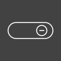 Beautiful Slide button Line Vector Icon