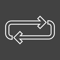 Beautiful Loop Line Vector Icon