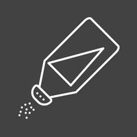 Beautiful Salt Bottle Line Vector Icon