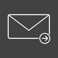 Beautiful Sending Message Line Vector Icon