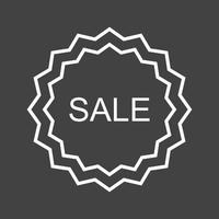 Beautiful Sale Tag Line Vector Icon